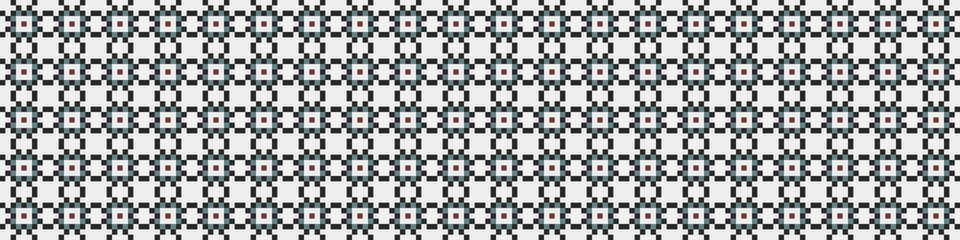 Fototapeta premium Abstract Cross Pattern Dots Logo generative computational art illustration