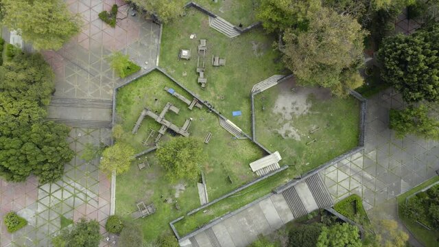 Toma cenital, 3era secci&oacute;n de  Chapultepec, Ciudad de M&eacute;xico.