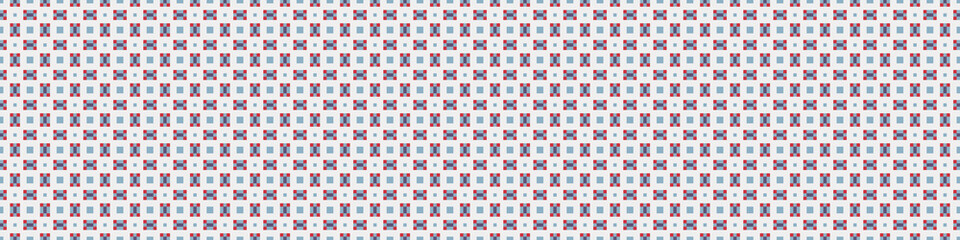 Fototapeta premium Abstract Cross Pattern Dots Logo generative computational art illustration