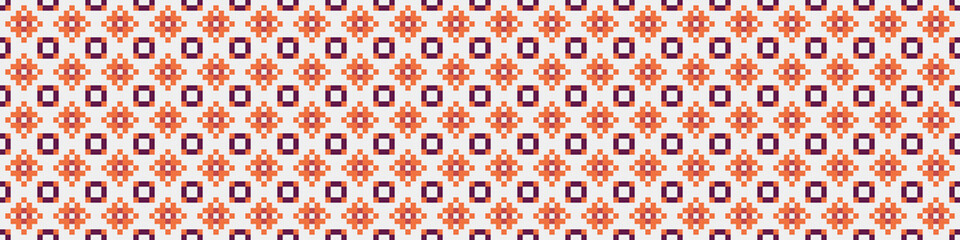 Fototapeta premium Abstract Cross Pattern Dots Logo generative computational art illustration