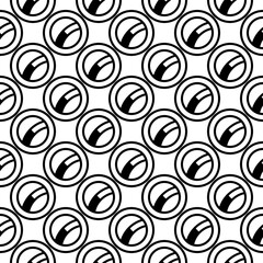 Stylized circles pattern. Circular figures seamless ornament. Geometric motif. Rounds background. Circle shapes ornate. Ethnic image. Digital paper, textile print, web design, abstract, vector artwork