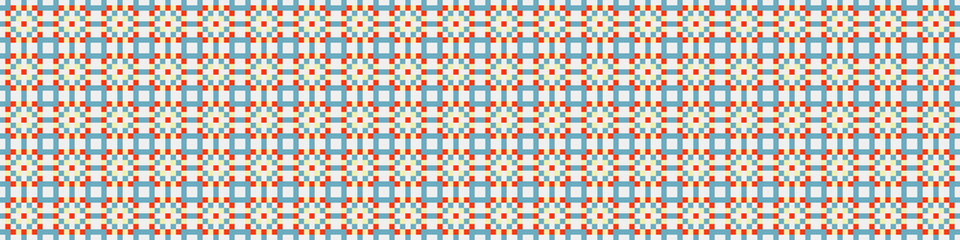 Fototapeta premium Abstract Cross Pattern Dots Logo generative computational art illustration