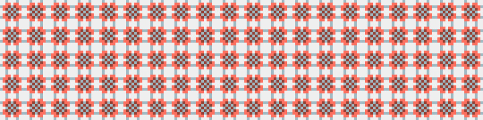 Fototapeta premium Abstract Cross Pattern Dots Logo generative computational art illustration