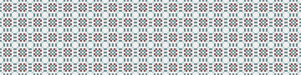 Fototapeta premium Abstract Cross Pattern Dots Logo generative computational art illustration