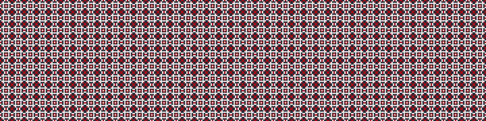 Fototapeta premium Abstract Cross Pattern Dots Logo generative computational art illustration