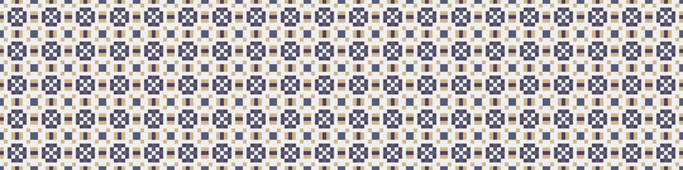 Fototapeta premium Abstract Cross Pattern Dots Logo generative computational art illustration