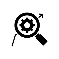 Risk Management Vector Style Solid Icon. Business and Finance EPS 10 File