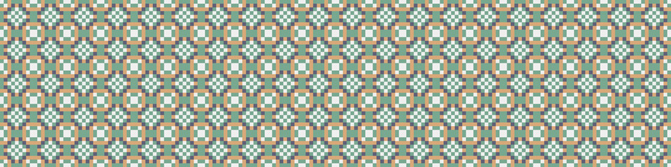 Abstract Cross Pattern Dots Logo generative computational art illustration