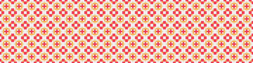 Abstract Cross Pattern Dots Logo generative computational art illustration