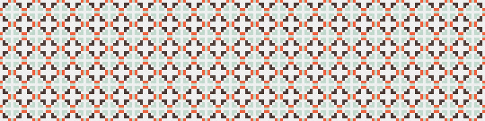 Abstract Cross Pattern Dots Logo generative computational art illustration