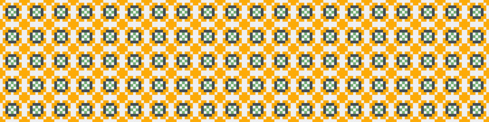 Fototapeta premium Abstract Cross Pattern Dots Logo generative computational art illustration