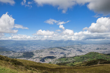 Panorama over Quito, Pichincha Province, Ecuador