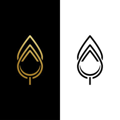Leaf logo icon vector template.