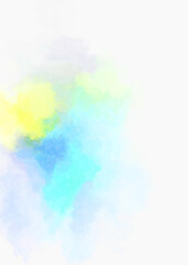 Watercolor painted background. Abstract Illustration wallpaper. Brush stroked painting. 2D Illustration.