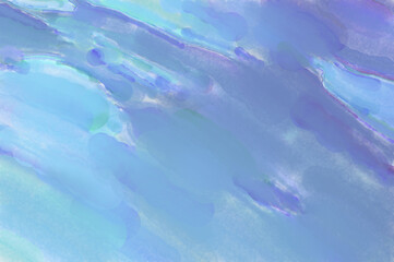 Modern brush strokes painting. Watercolor abstract painting with pastel colors. Soft color painted illustration of calming composition for poster, wall art, banner, card, book cover or packaging.