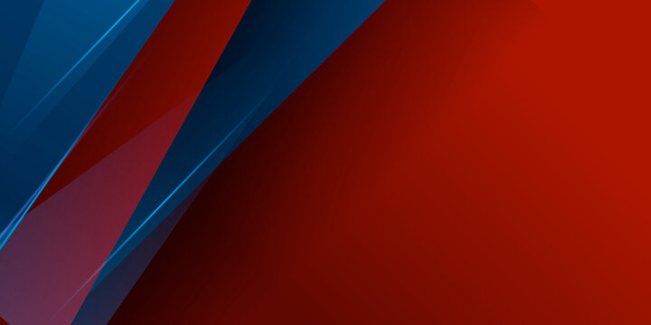 Blue and red contrast abstract background for presentation template