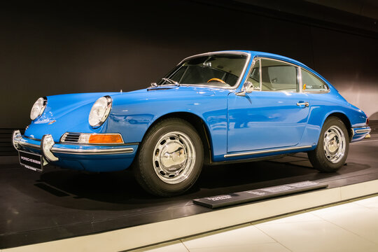 Stuttgart, Germany &ndash; January 24, 2018. Porsche 911, 2.0 coupe car dating from 1964. 