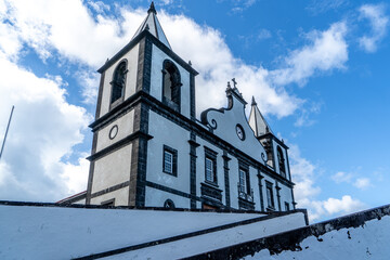 Azores, Island of Pico, the Church Igreja da Prainha in the village of Prainha