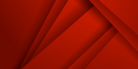 Red abstract background with business corporate concept and 3D triangle layers