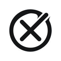 Icon vector graphic of cross, good for template