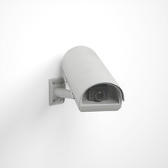 Security Camera CCTV. Surveillance cam isolated on white background. 3d illustration