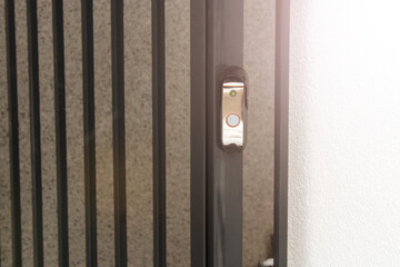 Exit button on the street