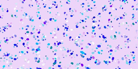 Light blue, red vector template with abstract forms.