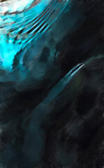 Modern art. Colorful contemporary artwork. Color strokes of paint. Brushstrokes on abstract background. Brush painting.