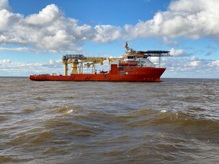 ship in the sea