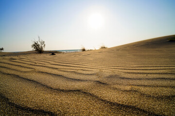 Obraz premium Sand dunes at sunset