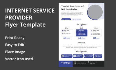 Internet Service Provider Flyer Template