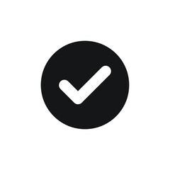 Icon vector graphic of check mark, good for template web