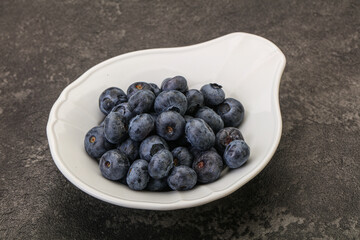 Ripe sweet tasty blueberries heap