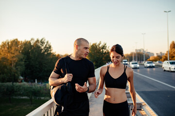 Fototapeta premium Motivating training