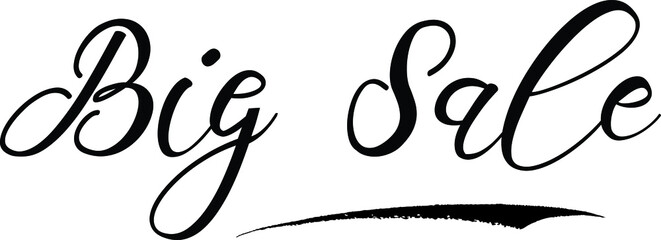 Big Sale Calligraphy Black Color Text On White Background