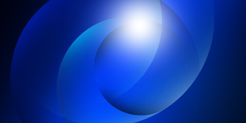  Paper layer circle blue abstract background. Curves and lines use for banner, cover, poster, wallpaper, design with space for text
