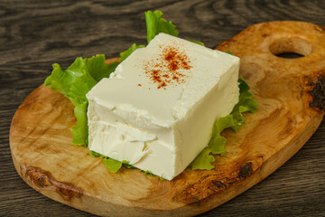 Greek traditional soft feta cheese