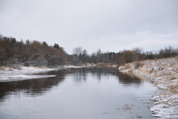 River by the late autumn