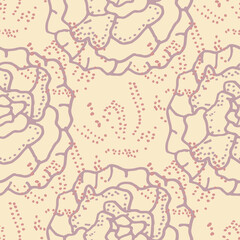 Mockup for decorating a ribbon on social networks. Background in pastel colors with flowers. Vector illustration.