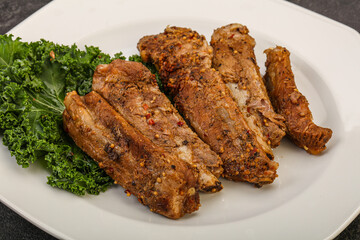 Stewed pork ribs with spices