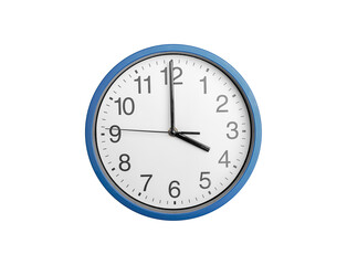 Round clock with arrows isolated on white background.