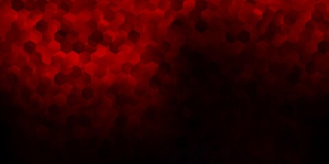 Dark red vector cover with simple hexagons.