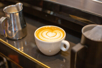 Coffee served on a table