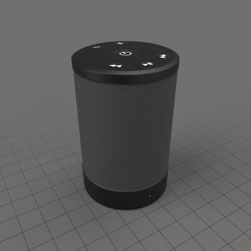 Cylindrical bluetooth speaker