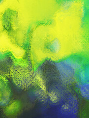 Modern art. Colorful contemporary artwork. Color strokes of paint. Brushstrokes on abstract background. Brush painting.