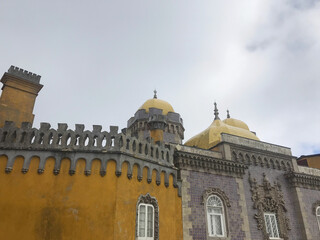 Obraz premium view of Palace of Pena in Sintra, in Lisbon Portugal