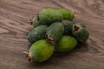 Tropical green sweet fruit Feijoa