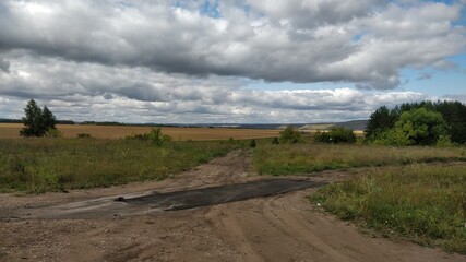 landscape with clouds
