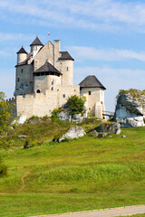 Fototapeta na wymiar Medieval gothic royal Bobolice Castle located on the Polish Jurassic Highland, Bobolice, Silesia, Poland