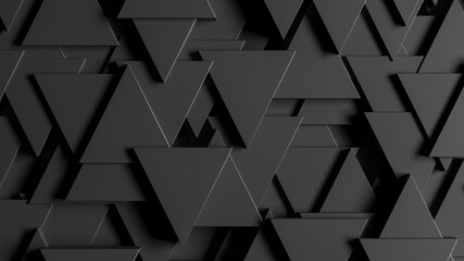 Abstract 3d modern dark triangles background